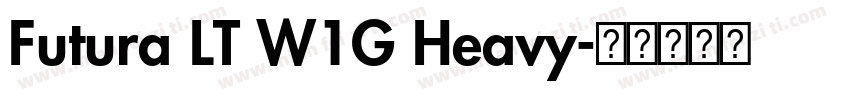 Futura LT W1G Heavy字体转换